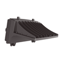 Side heat-sink view of Votatec WP10-120M-PSC-3CCT full cut-off LED wall pack with bronze die-cast housing