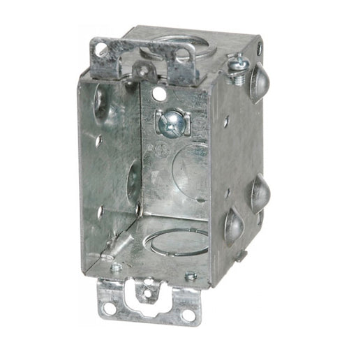 1104-K 2 1/2″ Deep device box with knockouts