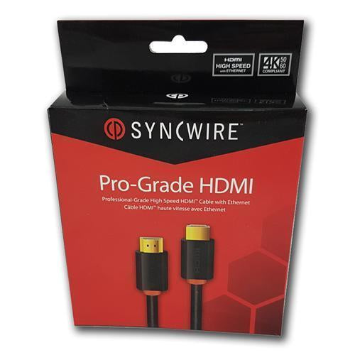 SyncWire Pro-Grade High Speed HDMI Cable with Ethernet 4K UHD, HDR, 4:4:4, HDCP2.2 - 8 Meters