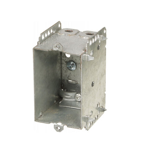 2104-LLE Device Box 2 1/2″ Deep 1 gang steel box W/clamps - Pack of 6