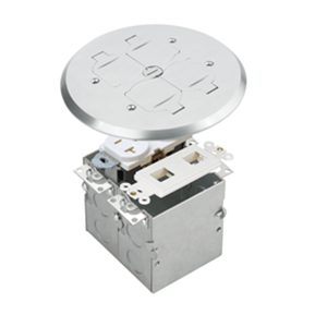 Flush Round Dual Floor Box