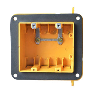 Vapor proof Two Gang non-metallic switch and outlet box