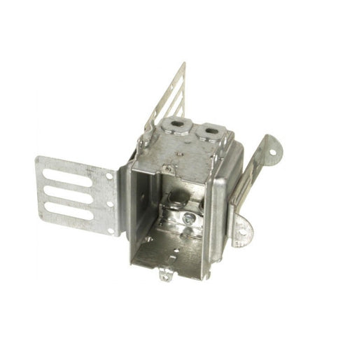 3104-LSSAX 2 1/2″ Deep Gangable Steel Stud Box With Clamps