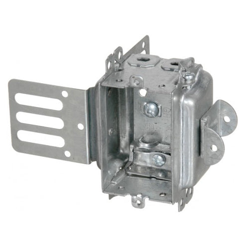 3102-LSSAX 2″ Deep Gangable Steel Stud Box With Clamp