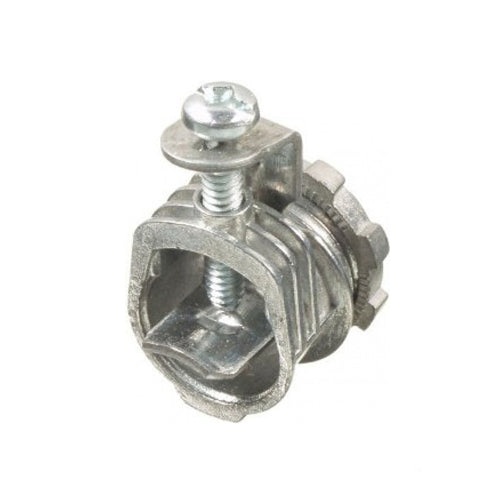 L16 1-Screw 3/8” box connector – Fits 1/2″ KO