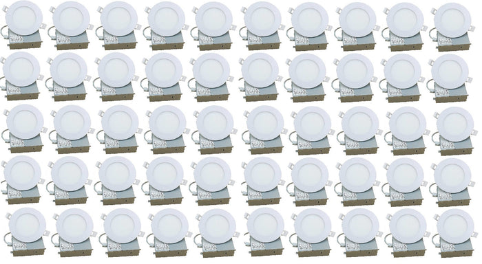 Lightrix 4” LED Slim Panel 9W 750LM Potlight 5K (Pack of 40)