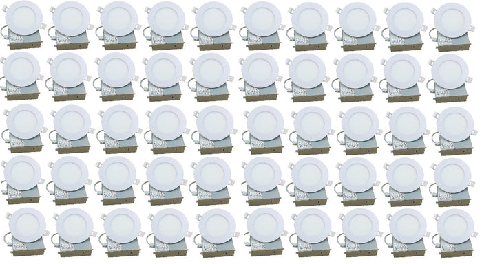 Lightrix 4” LED Slim Panel 9W 750LM Potlight 4K (Pack of 40)