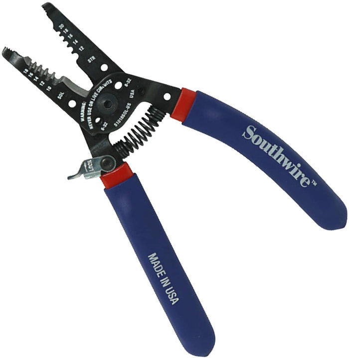 Southwire S1018SOL-US 10-18 AWG Solid & 12-20 AWG Stranded Ergo Handles Wire Stripper/Cutter