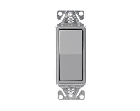 EATON 7503GY-BOX 15Amp 120/277V 3-Way Decorator Standard Grade Switch - Back Wire/Push Wire, Grey