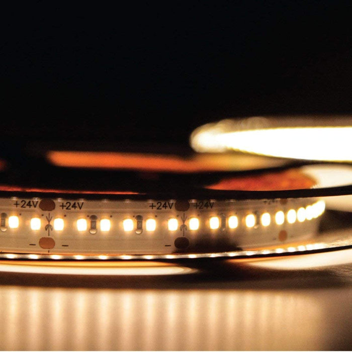 Glumens (5m) 24V SMD2216 3000K Flexible LED Strip Lights 600LEDs/Roll- UL Certified