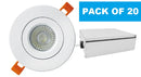 Alte 4" 10W 750LM Round LED Potlight Recessed Gimbal- 5CCT. Pack of 20.