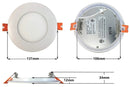 Alte 4″ Round 9W 675LM LED Slim Panel Potlight Dimmable 6000K - White