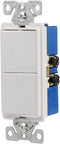 EATON 7728W-SP Single-Pole Combination Switches, White