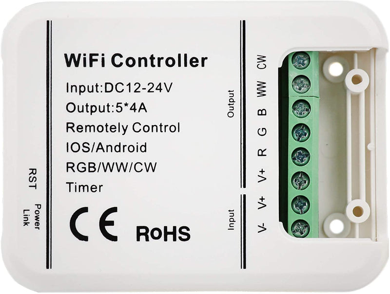 LEDENET Smart WiFi LED Controller 5 Channels Control 4A5CH CW/WW RGB RGBW RGBWW LED light,