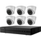 Hikvision 4K NVR with 8 Ch, 2TB HDD, 6 X 2MP IP Turret Cameras.