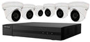 Hikvision 4K NVR with 8 Ch, 2TB HDD, 6 X 4MP IP Turret Cameras.