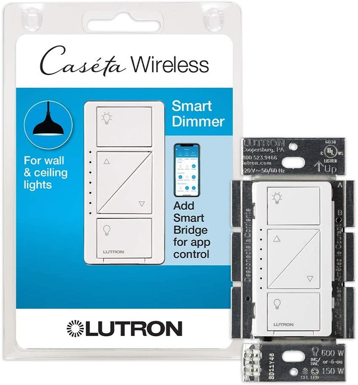 Lutron Caseta Smart Home Dimmer Switch, Works with Alexa and the Google Assistant