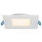 Lotus LED 13.5 Watt 4" Super Thin Square Recessed LED Downlight - 3000K - 850 Lumens - White