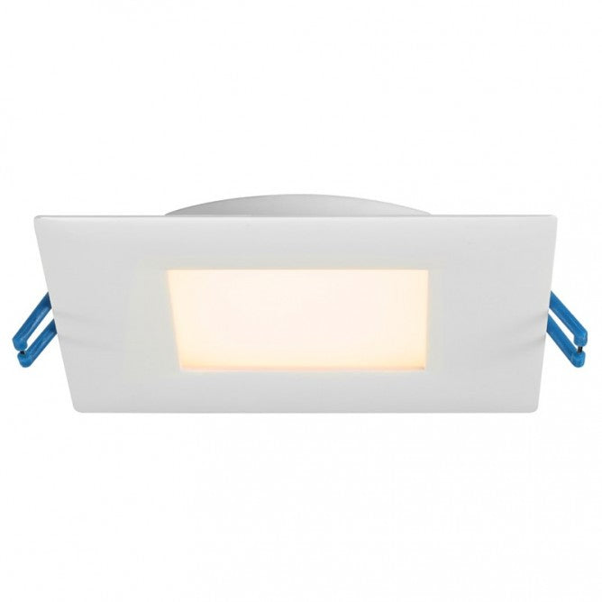 Lotus LED 13.5 Watt 4" Super Thin Square Recessed LED Downlight - 3000K - 850 Lumens - White