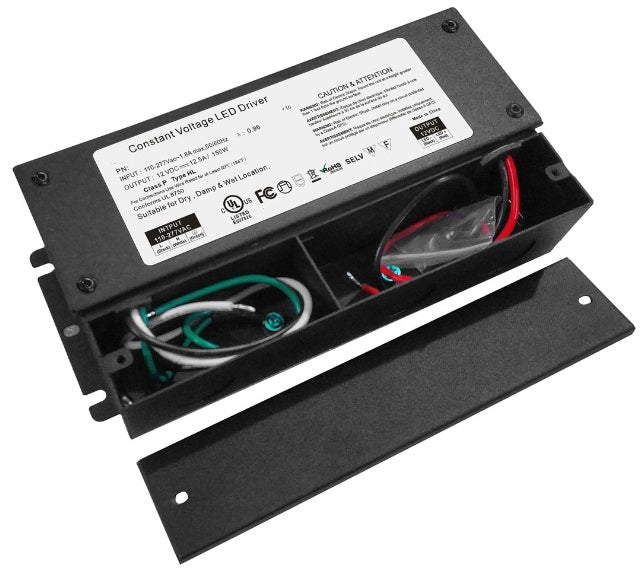 192W 24VDC Non-dimmable Class P Type HL Class 2 constant voltage LED driver UL/cUL,