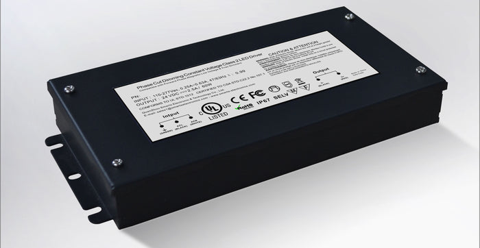 30W 24VDC Class 2 Triac dimmable 100-277VAC constant voltage LED driver + PWM signal