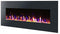 Panther 50" LED Electric Fireplace with heating & 3 colors LED lights for flames, Wall Mounted or Built-in