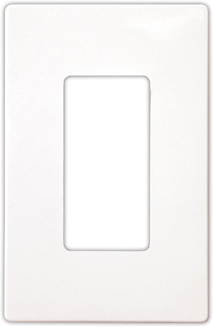 EATON PJS26W Arrow Hart Pjs26 Decorative Screw Less Wall Plate, 1 Gang, 4-1/2 in L X 2-3/4 in W X 0.08 in T White