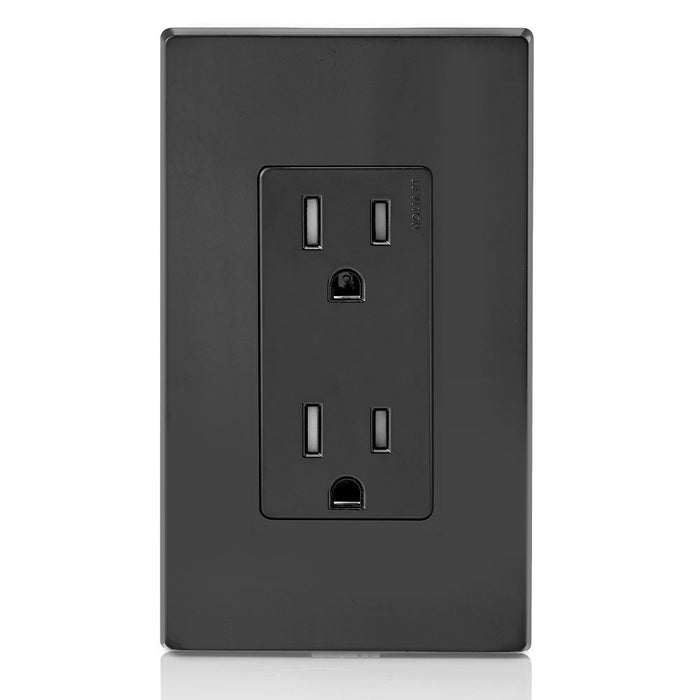 Leviton T5325 15 Amp Decora Tamper-Resistant Duplex Outlet