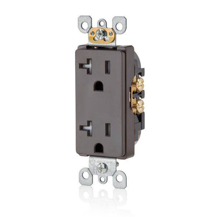 Leviton T5825 20A Tamper-Resistant, Decora duplex receptacle/outlet