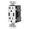 Leviton T5832 3.6A USB Type-A/Type-A Wall Outlet Charger with 20A Tamper-Resistant Receptacles