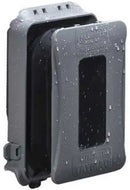 TayMac ML500GCN gray extra duty weatherproof in-use outlet cover by Hubbell for outdoor GFCI and duplex receptacles