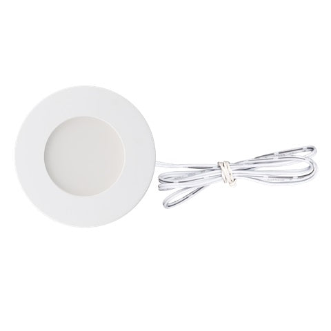 Lotus LED Round Ultra Slim LED Puck Light 2.2W 3000K, 150LM Dimmable