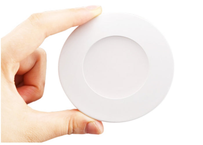 Lotus LED Round Ultra Slim LED Puck Light 2.2W 3000K, 150LM Dimmable