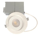 Votatec 4" 8W Multi-Directional LED Round Floating Gimbal Potlight 3CCT 3000K/4000K/5000K(changeable), White