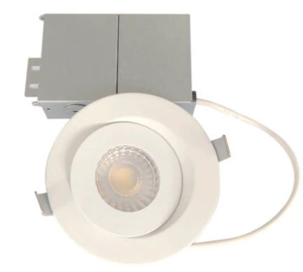 Votatec 4" 8W LED Gimbal Potlight 3CCT White | Adjustable Directional Downlight - 3CCT