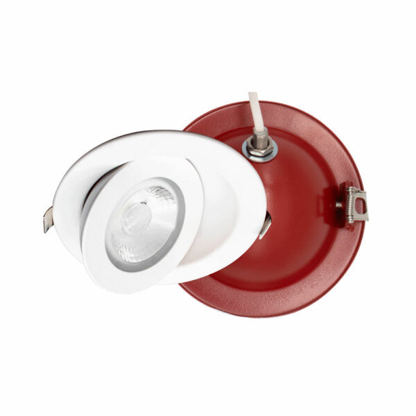 LotusLED 4″ Round Fire Rated Floating 5CCT Gimbal Recessed LED