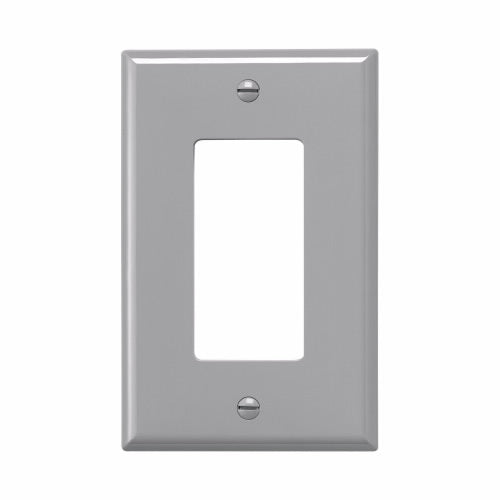 Eaton Wiring Devices PJ26GY Wallplate 1G Decorator Poly Mid GY