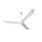 FP36 Bronze Line Commercial Duty Ceiling Fan, with 3-Prong plug with 16” extension cord - white