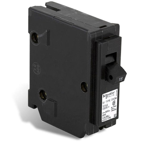 Homeline 15-Amp CHOM Single-Pole Plug-On Circuit Breaker
