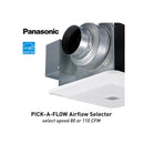 WhisperChoice Auto Pick-A-Flow 80/110 CFM Ceiling Exhaust Fan with Motion/Humidity Sense and Flex-Z Fast Bracket