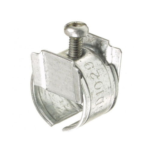 4040 – 3/8″ Snap-In box connector metal – Fits 1/2″ KO