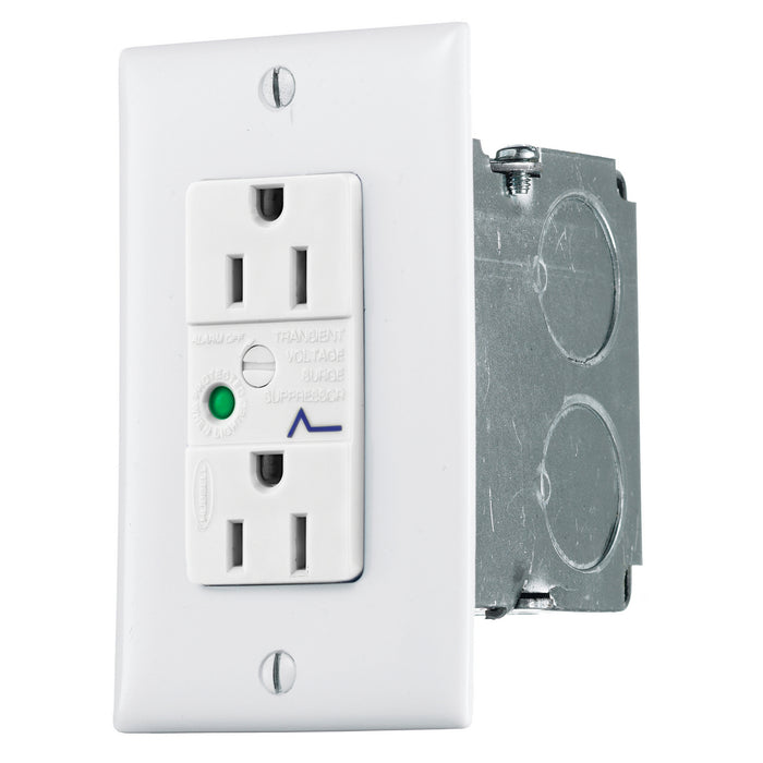 Hubbell Receptacle 15amp Kit with built-in Surge Suppression NSOKPS