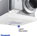 Panasonic FV-0511VQCL1 WhisperSense DC fan-LED Lights Motion and Humidity Sensors Delay Timer Pick-A-Flow Speed Selector 50, 80 or 110 CFM VQCL1