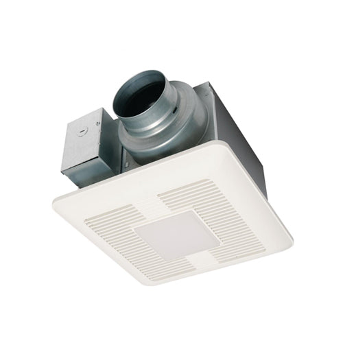 Panasonic FV-0511VQL1 WhisperCeiling DC fan with LED lights, Pick-A-Flow Speed Selector 50, 80 or 110 CFM and Flex-Z Fast install bracket