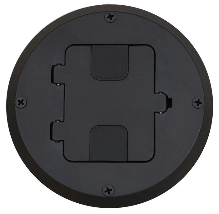Hubbell Wiring Systems RF515BK tradeSELECT Aluminum Floor Box for Structural Wood Floor, 15A, 125V, Black Paint