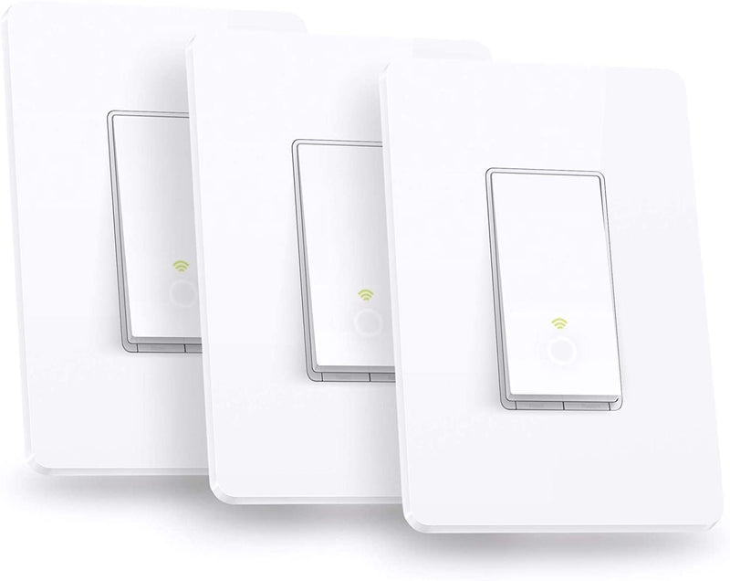 Kasa Smart TP-Link HS200P3 Single Pole Light Switch with Neutral Wire and 2.4GHz Wi-Fi Connection Required, UL Listed, 3 Pack