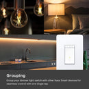 Kasa Smart Single Pole Dimmer Switch by TP-Link (HS220) -Dimmer Light Switch for LED Lights, Works with Alexa and Google Home, UL Certified