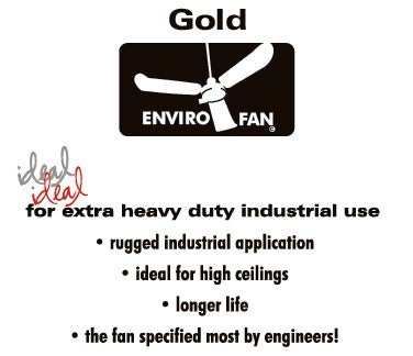 136F-10 Gold Line Extra Heavy Duty Industrial Ceiling Fan