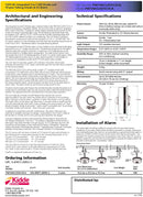 Kidde P4010ACLEDSCOCA-2 hardwired smoke carbon monoxide and LED strobe alarm specification sheet
