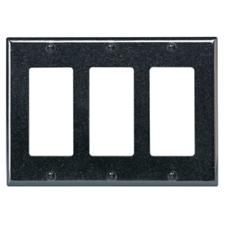 Leviton PJ263 3-Gang Decora/GFCI Device Decora Wallplate/Faceplate, Midway Size
